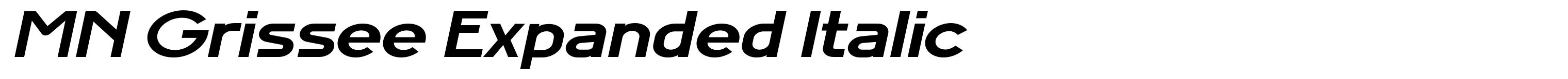 MN Grissee Expanded Italic